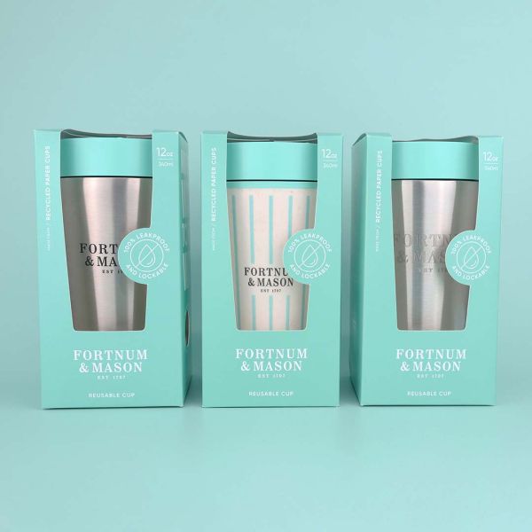 Fortnum and Mason branded coffee cups from Circular&Co.