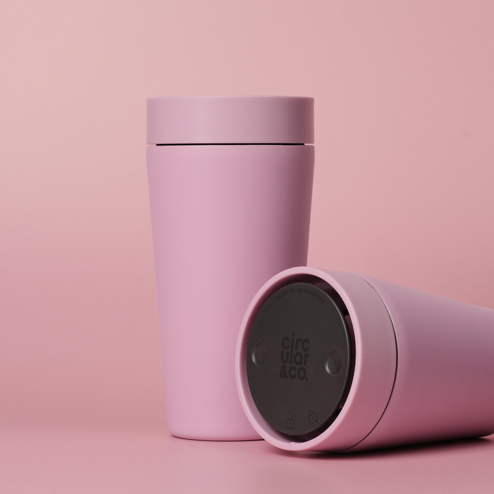 Circular&Co Website_ Stainless Steel_Reusable Cup_ Dusk Pink_1 Circular&Co Reusable Travel Mug Coffee Cup Stainless Steel Dusk Pink