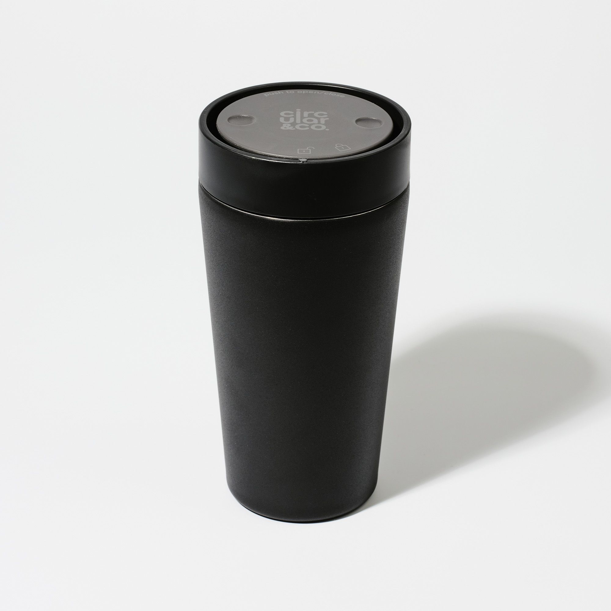 Circular&Co Website_ Stainless Steel_Reusable Cup_ Ink Black _12oz Circular&Co Reusable Travel Mug Coffee Cup Stainless Steel Ink Black