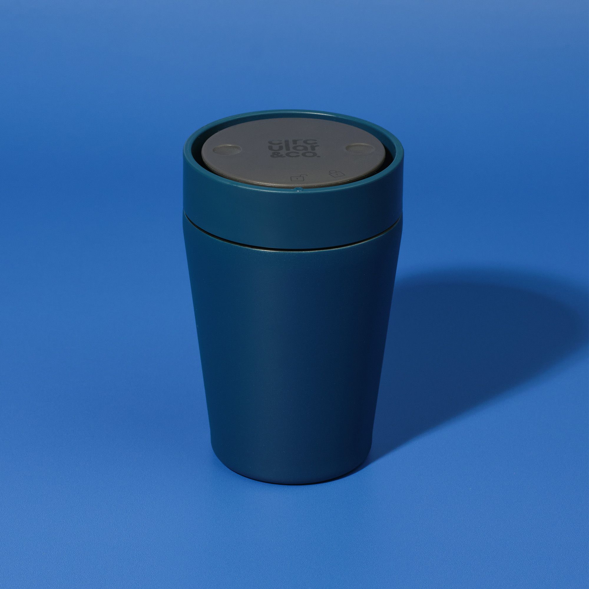 Circular&Co Website_ Stainless Steel_Reusable Cup_ Midnight Blue _8oz Circular&Co Reusable Travel Mug Coffee Cup Stainless Steel Midnight Blue 8oz