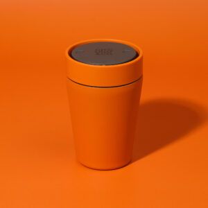 Circular&Co Website_ Stainless Steel_Reusable Cup_ Sunrise Orange_8oz Circular&Co Reusable Travel Mug Coffee Cup Stainless Steel Sunrise Orange