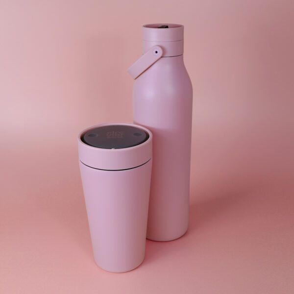 Circular&Co Stainless Steel Water Bottle & Travel Cup Duo – 750ml Bottle & 12oz Cup